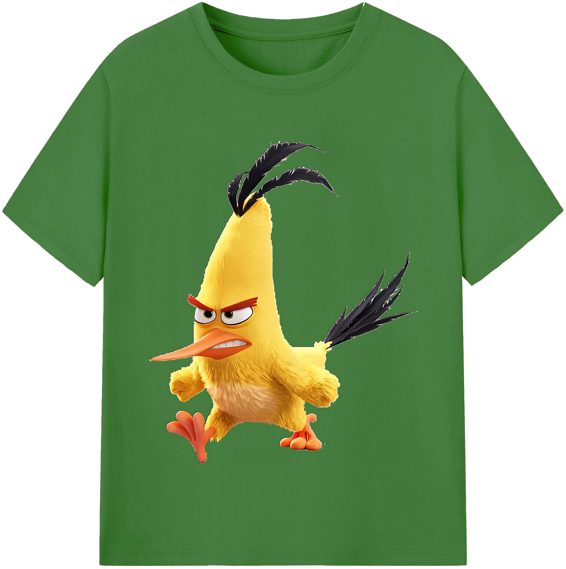 （画像用） Angry Birds アングリーバード レディースカジュアルプリントTシャツ（綿100％）